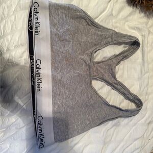 Calvin Klein Heather Gray Bralette